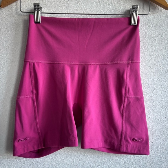 Gymshark Legacy Ruched Tight Pink Adjustable Side Workout Shorts SOLD OUT ONLINE - Picture 6 of 12